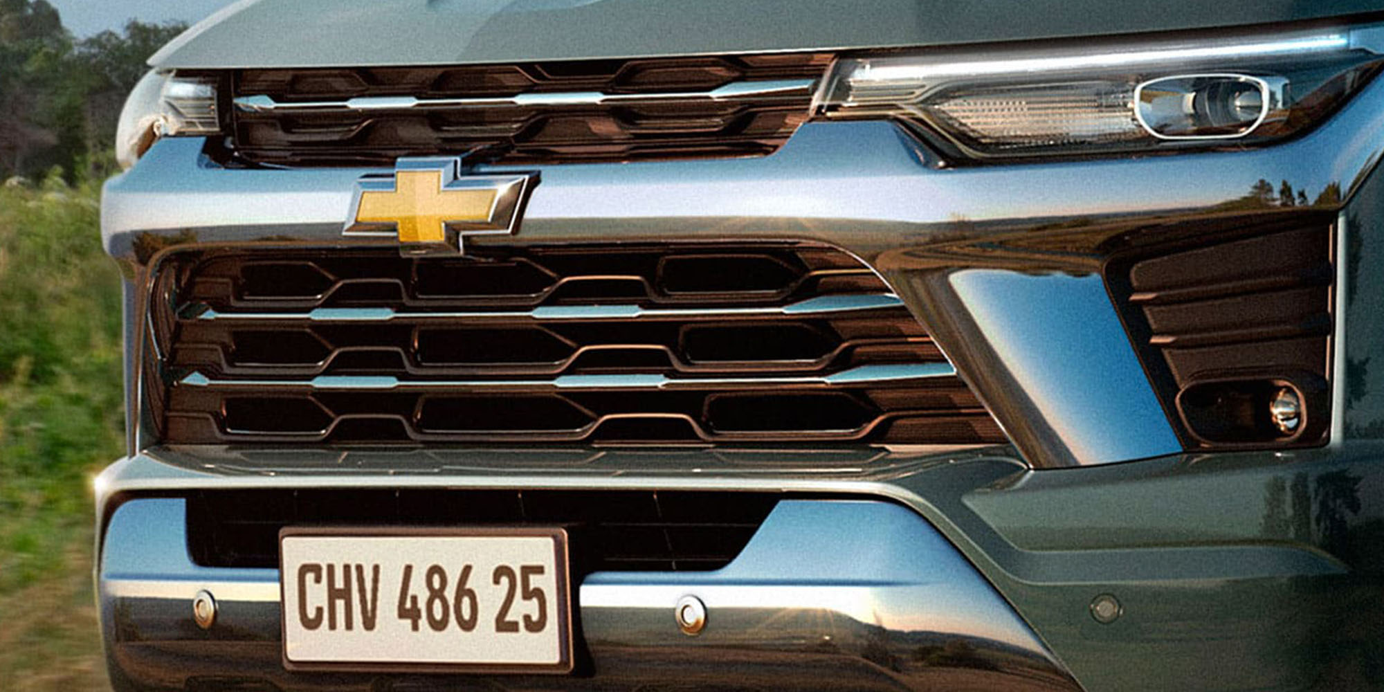 Detalle de la nueva parrilla frontal de la Chevrolet Colorado