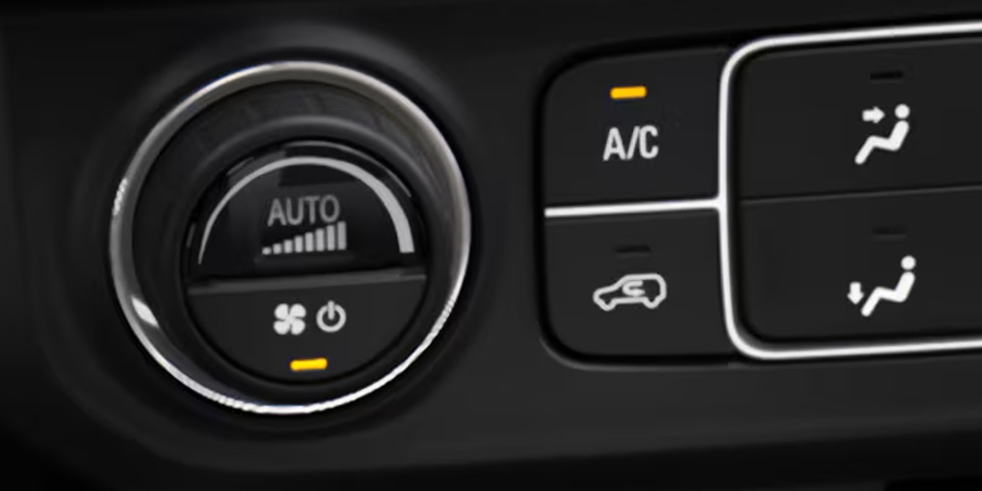 Controles de climatizador automático del vehículo
